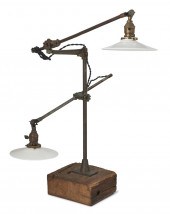A PAIR OF INDUSTRIAL-STYLE TAS
