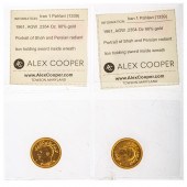 A PAIR OF IRAN - GOLD ONE PAHL