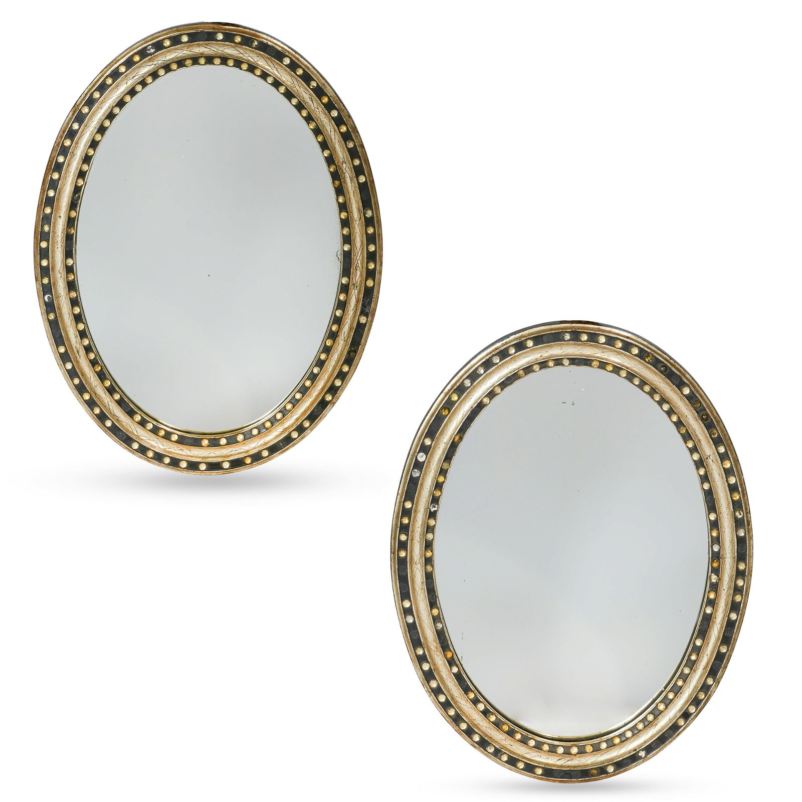 A PAIR OF IRISH REGENCY STYLE JEWEL