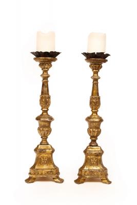 A pair of Italian altar type
