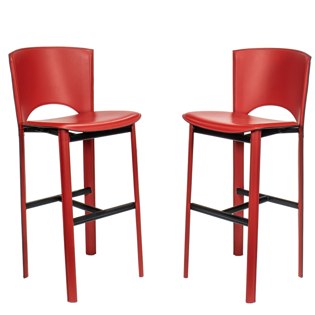 A PAIR OF ITALIAN BAR STOOLS A Pair