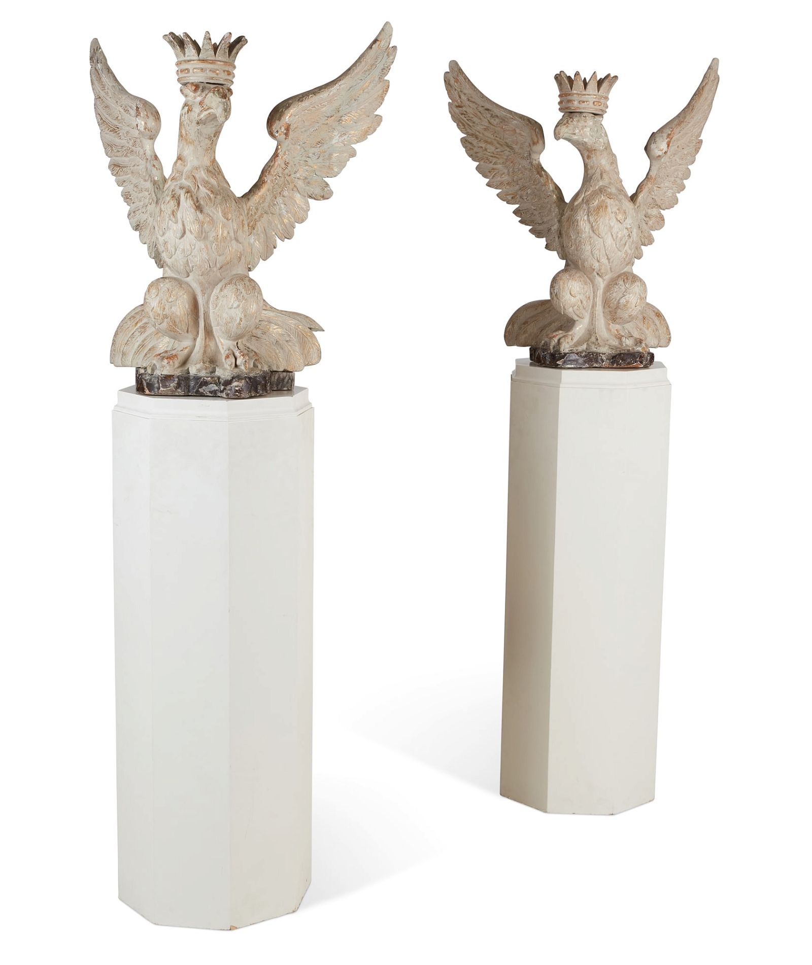 A PAIR OF ITALIAN BAROQUE MODELS OF