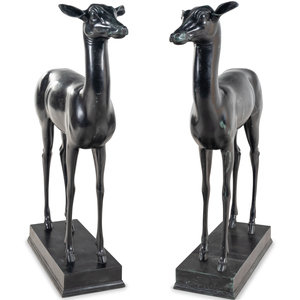 A Pair of Italian Bronze Figures of