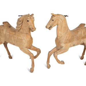A Pair of Italian Carved Wood