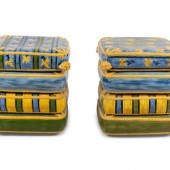 A Pair of Italian Ceramic Gard