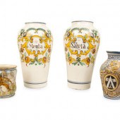 A Pair of Italian Faience Jars
