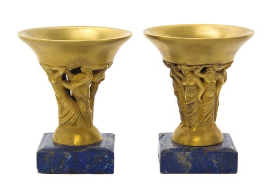 A Pair of Italian Gilt Silver
