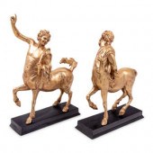 A Pair of Italian Gilt Bronze