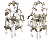 A PAIR OF ITALIAN GILT-METAL C