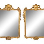 A Pair of Italian Giltwood Mir