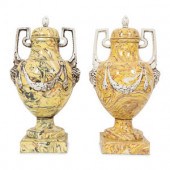 A Pair of Italian Glazed Ceram