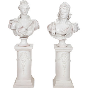 A Pair of Italian Glazed Terracotta