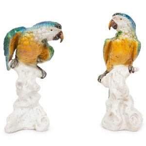 A Pair of Italian Glazed Terracotta