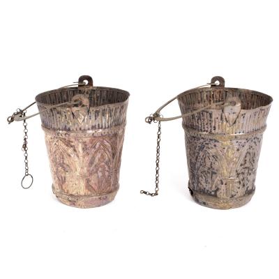 A pair of Italian holy water