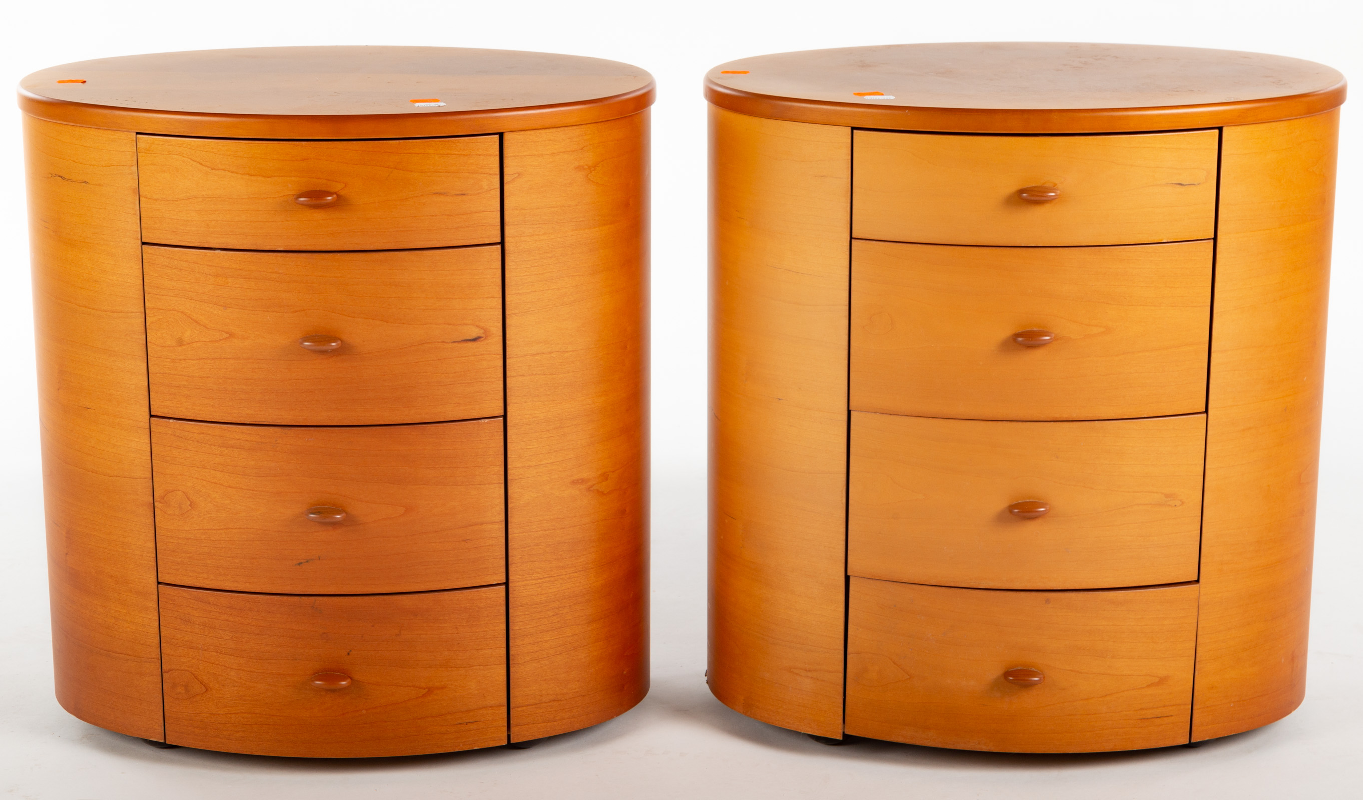 A PAIR OF ITALIAN MODERN OVAL