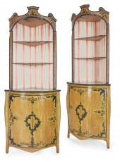 A PAIR OF ITALIAN ROCOCO CORNE