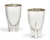 A PAIR OF ITALIAN STERLING  MO