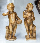 A PAIR OF ITALIAN TERRACOTTA F