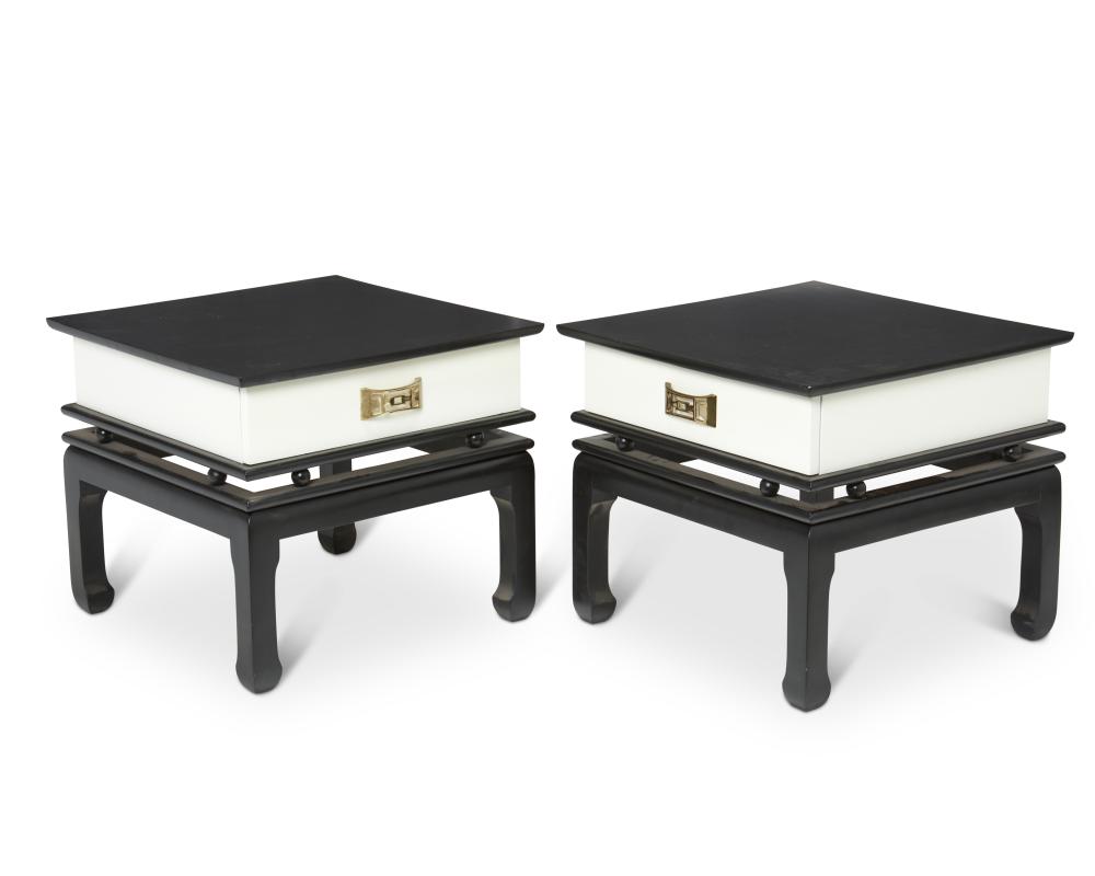 A PAIR OF JAMES MONT-STYLE SIDE