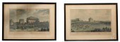 A PAIR OF JAMES POLLARD LITHOG
