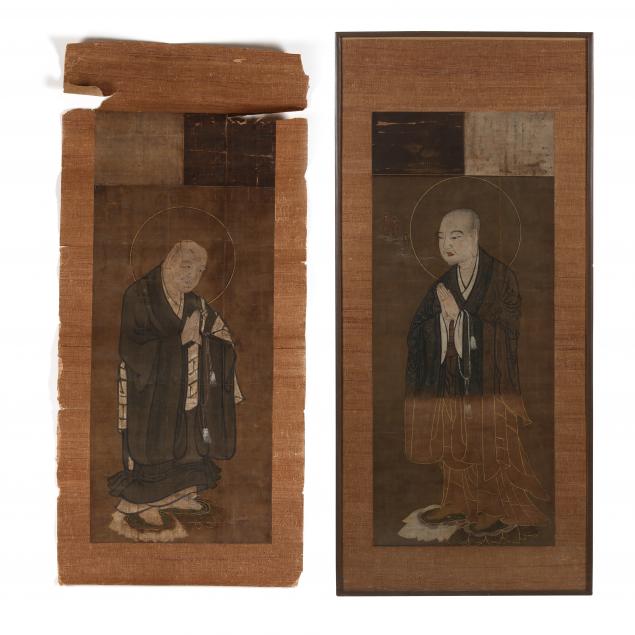 A PAIR OF JAPANESE BUDDHIST
