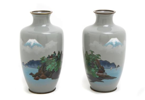 A Pair of Japanese Cloisonne