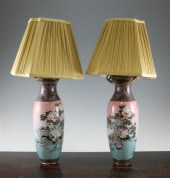 A pair of Japanese cloisonne e