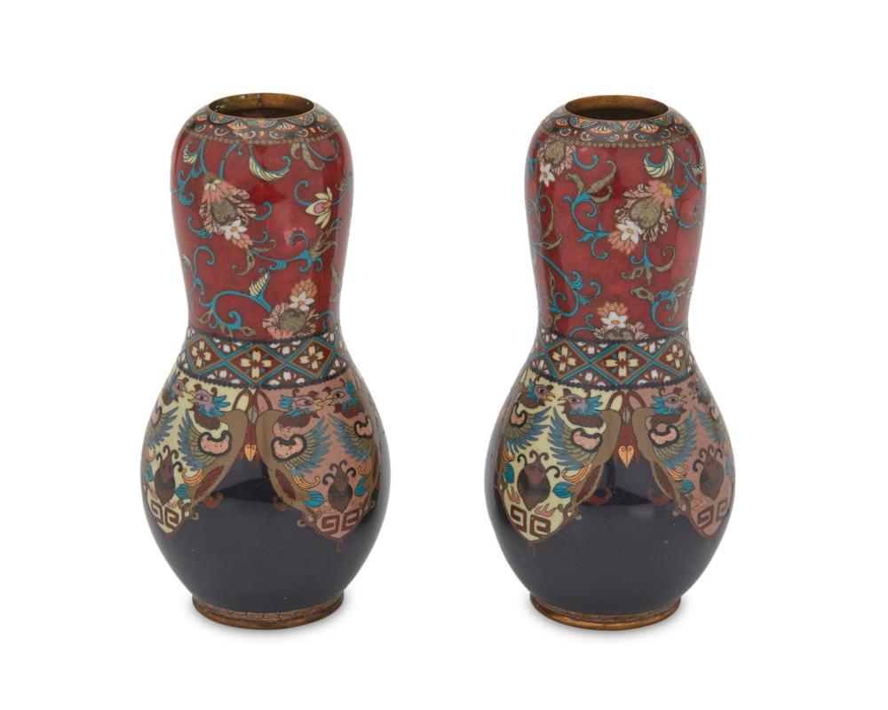 A PAIR OF JAPANESE CLOISONNé
