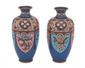 A PAIR OF JAPANESE CLOISONNé V