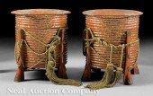 A Pair of Japanese Gilt-Decora