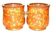 A PAIR OF JAPANESE HIBACHI, GO