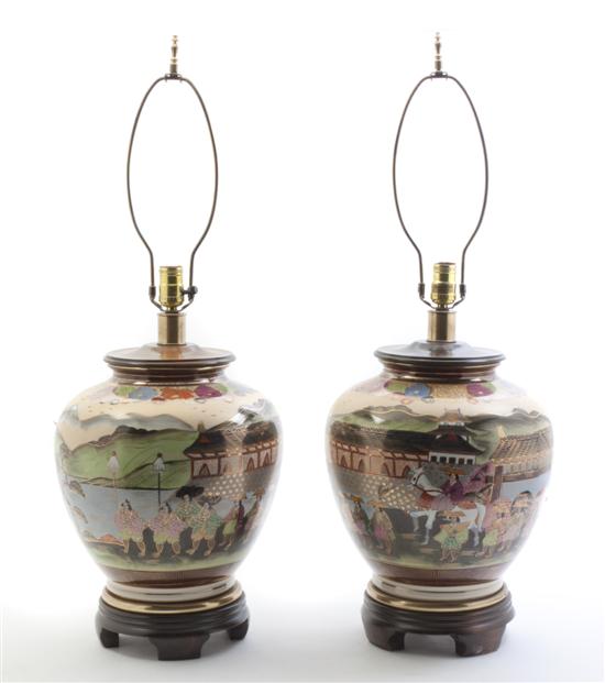 A Pair of Japanese Jardinieres