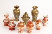A pair of Japanese kutani vase