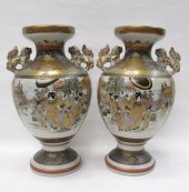 A PAIR OF JAPANESE KUTANI PORC