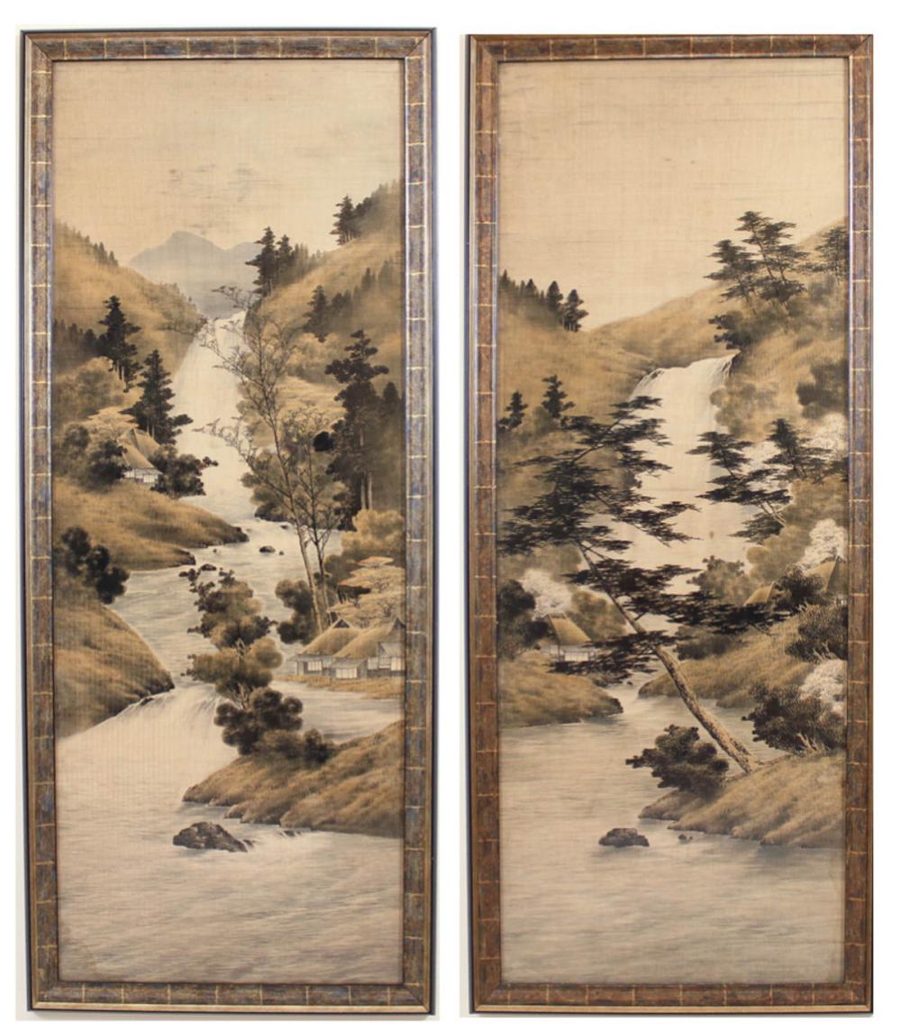 A PAIR OF JAPANESE LANDSCAPE