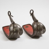 A Pair of Japanese Silver-Inla