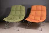 A PAIR OF JEHS+LAUB WIRE LOUNG