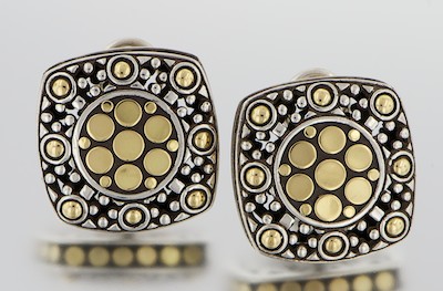 A Pair of John Hardy 18k and