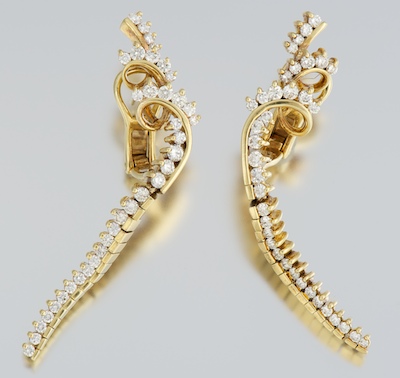A Pair of Jose Hess Diamond Drop