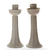 A PAIR OF JUGTOWN POTTERY, NC,