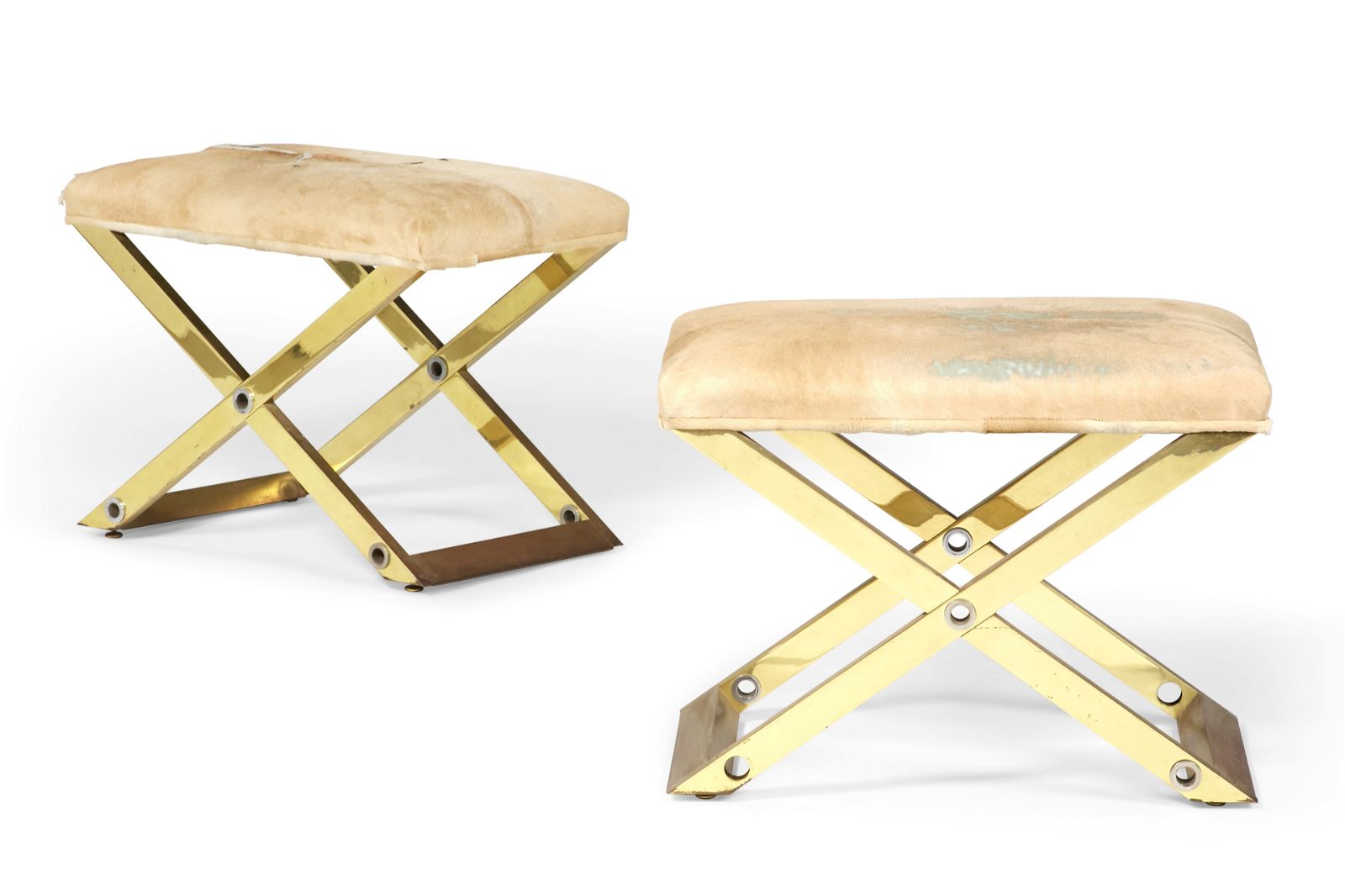 A PAIR OF KARL SPRINGER X FORM
