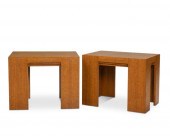 A PAIR OF KARL SPRINGER-STYLE