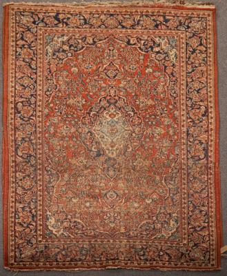 A pair of Kashan rugs, Central
