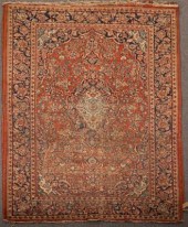 A pair of Kashan rugs, Central