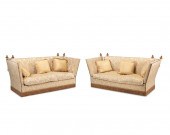 A PAIR OF KNOLE SOFASA pair of