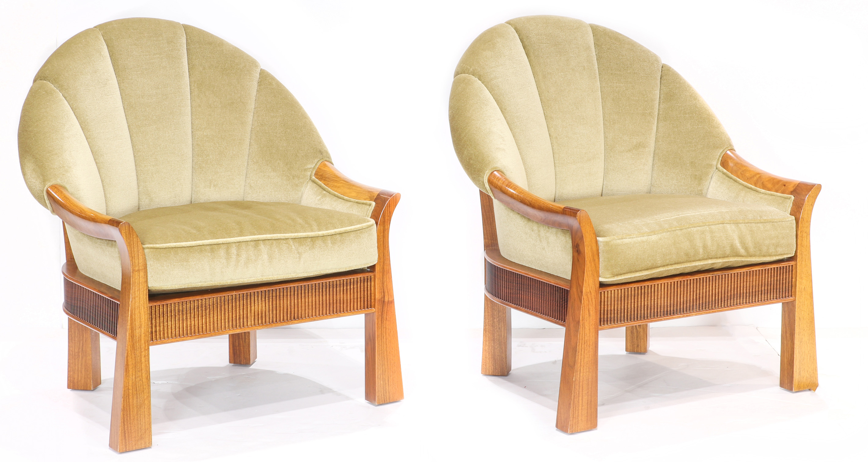 A PAIR OF KROLL MOHAIR