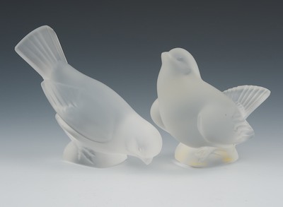A Pair of Lalique Crystal