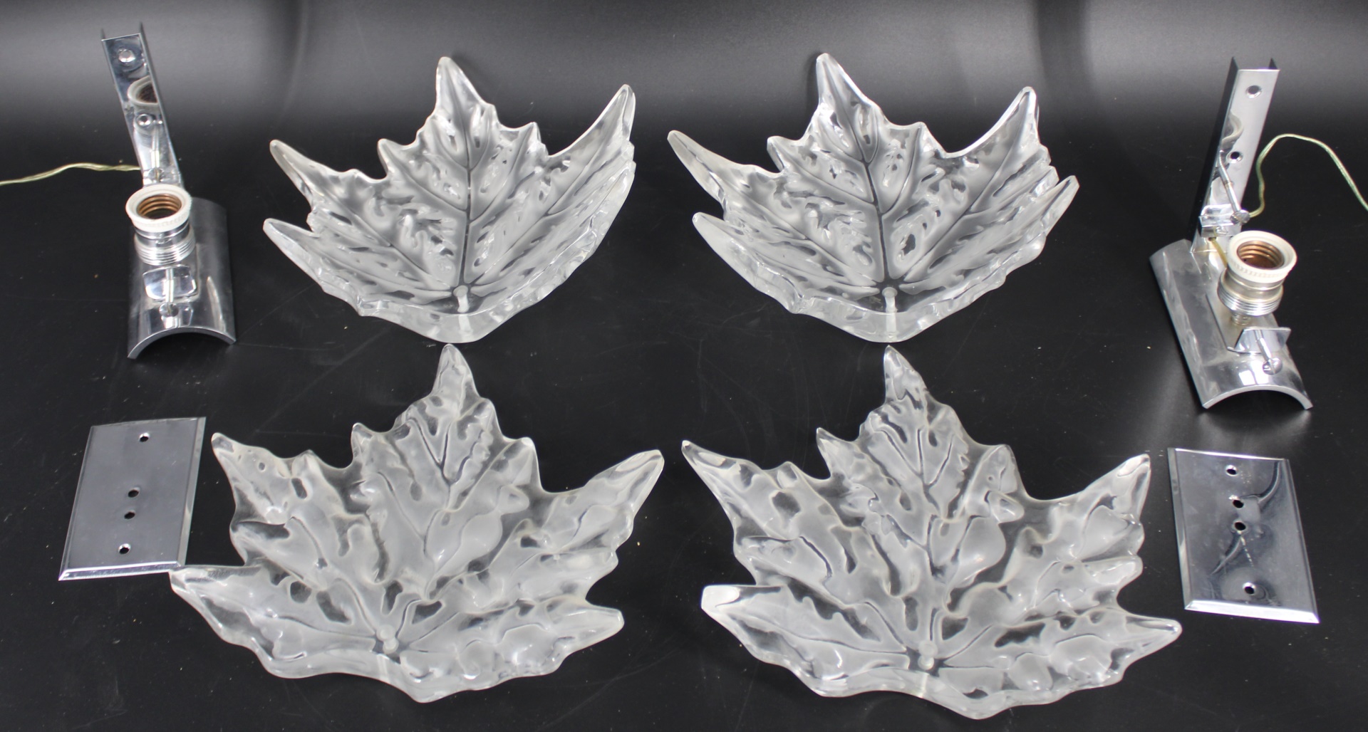 A PAIR OF LALIQUE FRANCE