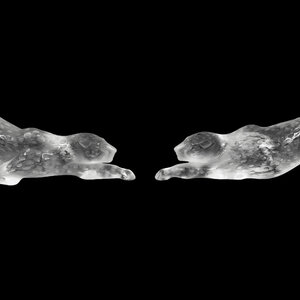 A Pair of Lalique Zelia Panther