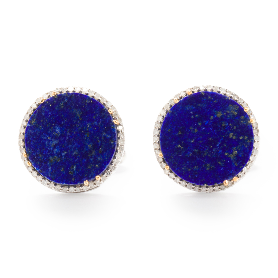 A PAIR OF LAPIS LAZULI AND